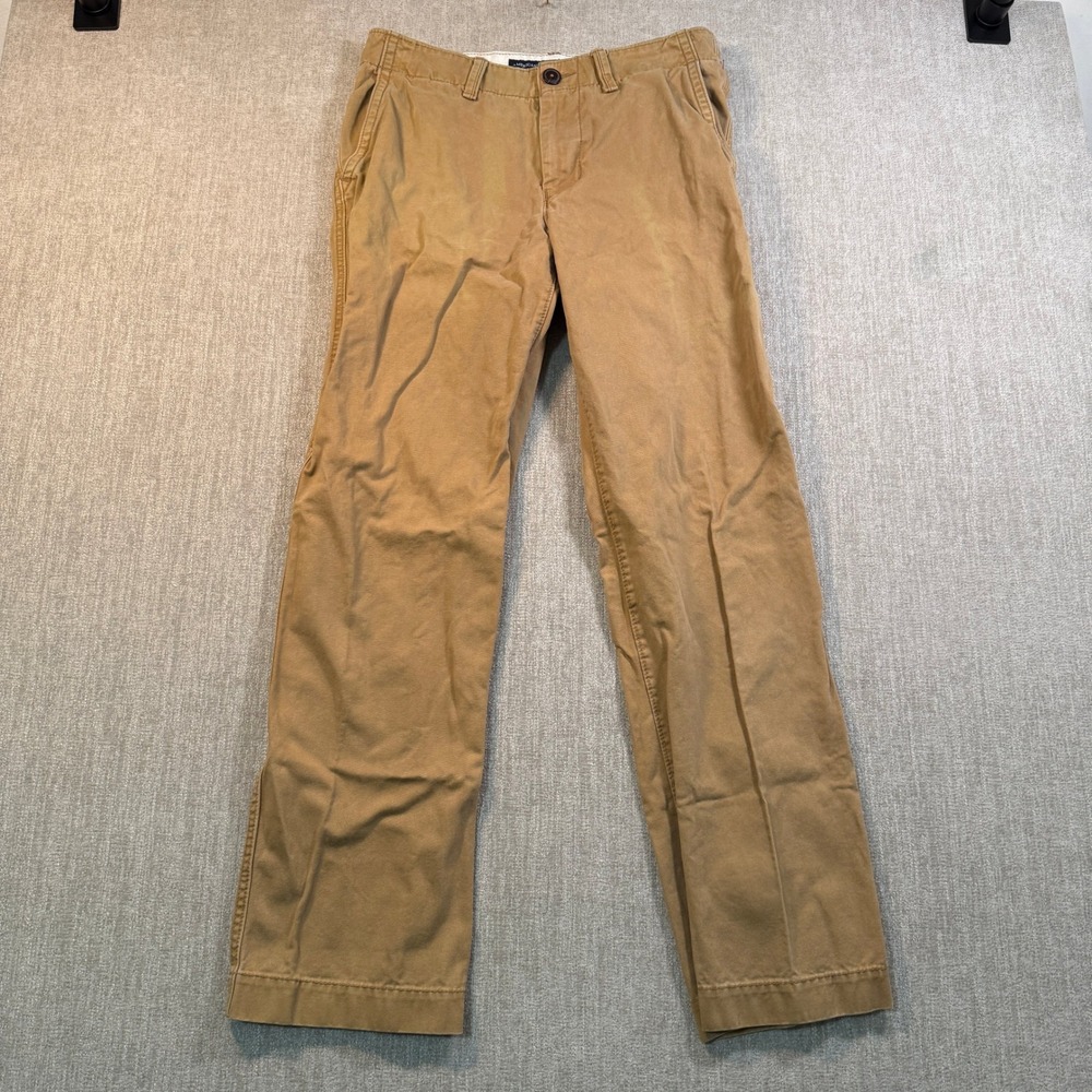 American Eagle Outfitters Mens Relaxed Fit Chino Pants Khaki Tan 30x34 Cotton